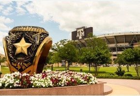 Texas A&M is located only a couple miles from our RV park in College Station.