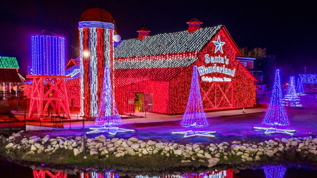 Santa's Wonderland is located only a couple miles from our RV park in College Station.