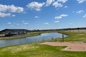 A view of the pond at Hardy's RV Park in Bryan, Texas.