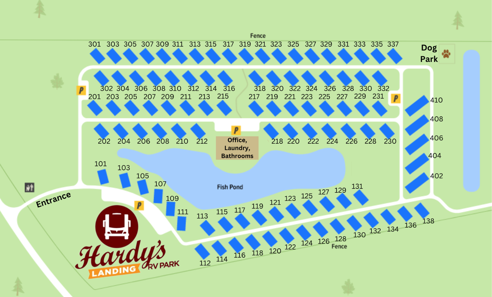 Hardy's Landing Park Map